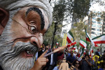 Protesters rally against Iranian president at United Nations